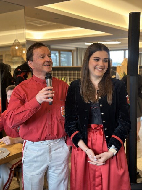 Elisabeth Schwarzenbacher mit Papa Rudi