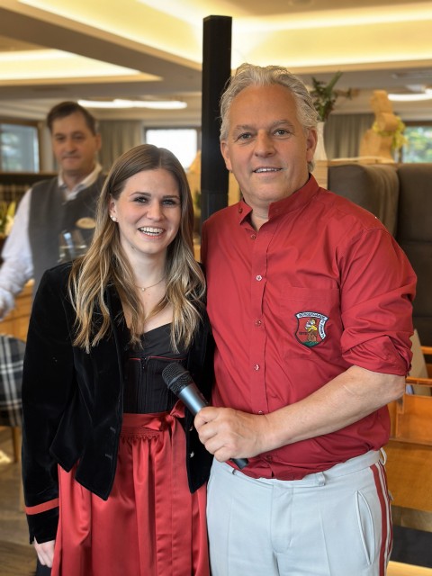 Lisa Steger mit Papa Hansi